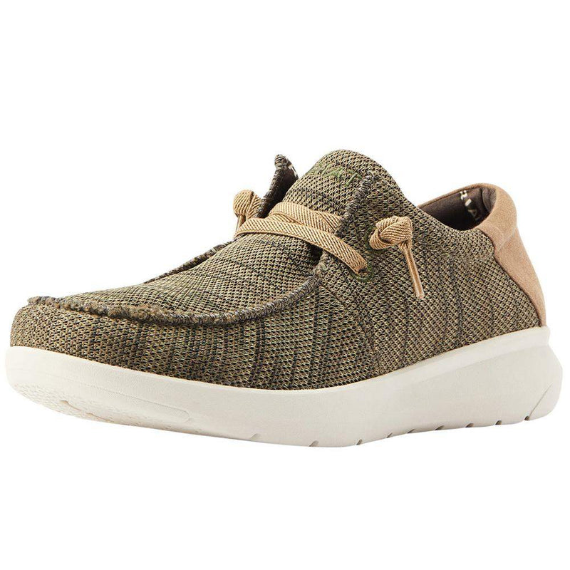 Ariat Men's Hilo 2.0 Stretch Heathered Olive/Tan Shoe