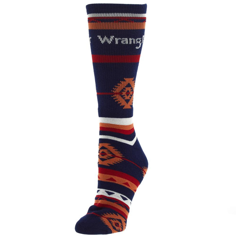 Men's Navy Wrangler Aztec Socks