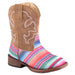 Girls Glitter Serape Square Toe Boot