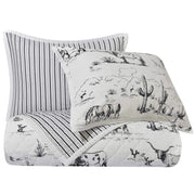 Paseo Road HiEnd Accents Twin Ranch Life Western Toile Reversible Quilt Set