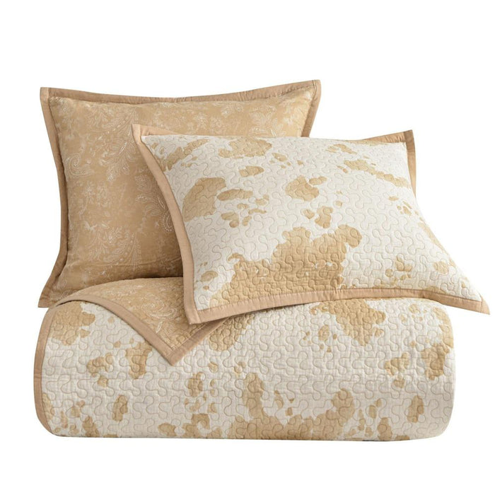 Full/Queen Elsa Cowhide Reversible Quilt Set