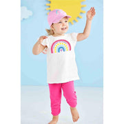 Mud Pie Rainbow Embroidered Cap