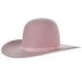 7X Powder Pink 4 Inch Brim Open Crown Felt Hat