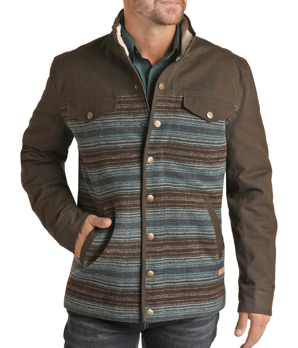 Men's Wool Serape and Canvas Coat