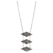 Women's Justin Triple Diamond Charm Necklace