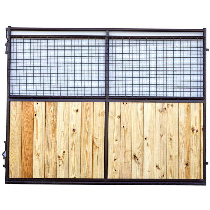 Quicksilver Horse Stall Panel 10' Estate Wood/Wire