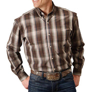 Roper Apparel Men's Amarillo Pinewood Button Down