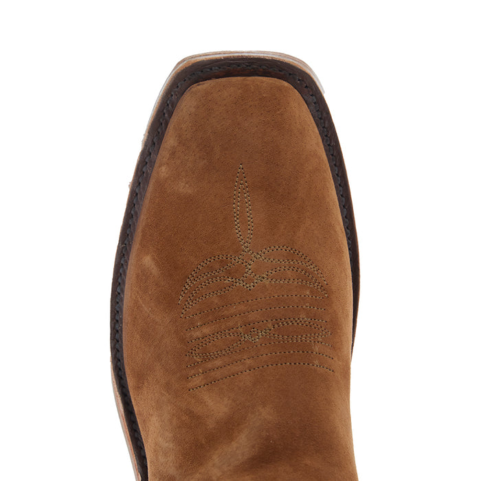 Rios Of Mercedes Women's Ride Ready Hickory Smoked Bacon Vamp 15In Chocolate Floral Suede Top Boot