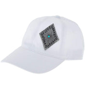 Mcintire Saddlery Silver Concho Distressed Cap