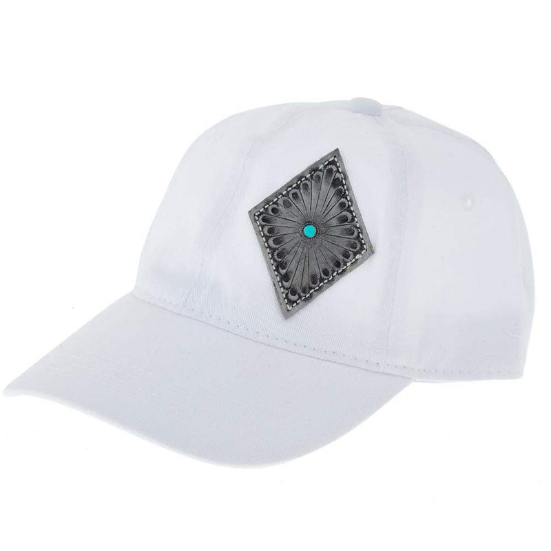 Mcintire Saddlery Silver Concho Distressed Cap