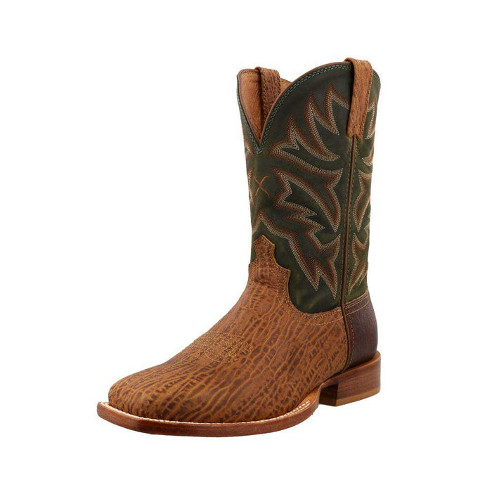 Men's Tech3 Brown Vamp with 11in. Olive Shaft Cowboy Boot