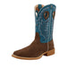 Men's TechX 3 Chocolate Roughout 12in. Stormy Blue Top Square Toe