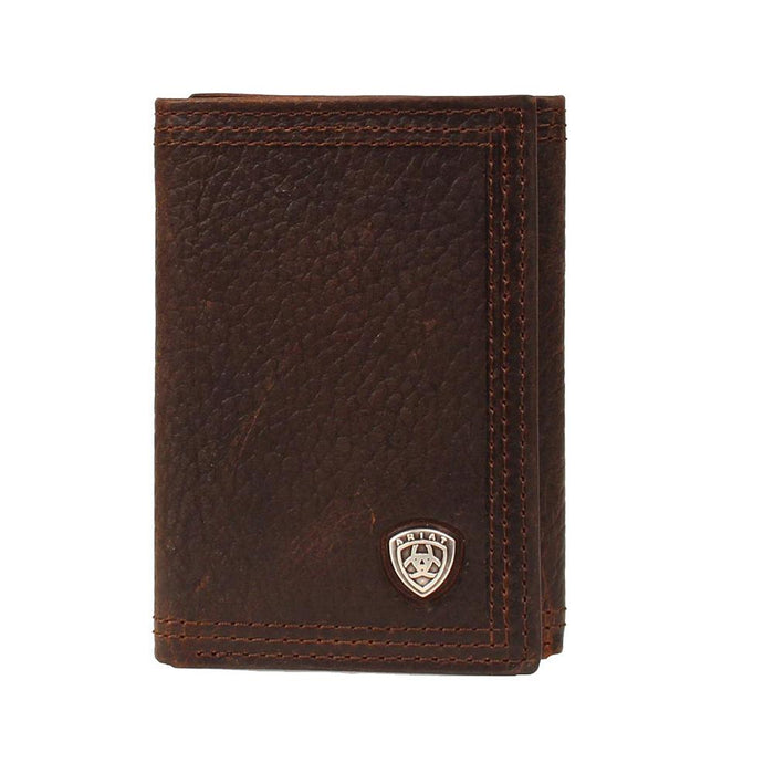 Men's Ariat Leather Tri-Fold Wallet
