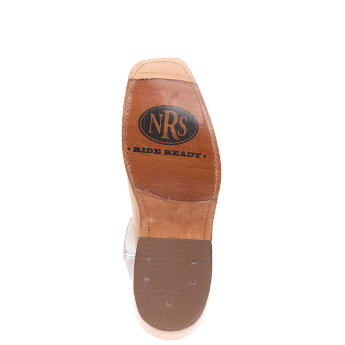 Rios Of Mercedes Women's Ride Ready Tan Crazy Horse Reverse Vamp 13in Ivory Chocolate Wildflower Top