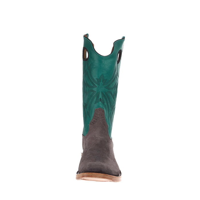 Rios Of Mercedes Men's Ride Ready After Dark Waxy Kudu Vamp 13in Turquoise Avatar Top