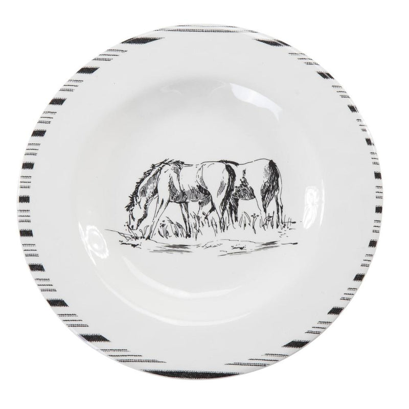 Ranch Life Melamine Salad Plate 4pc Set