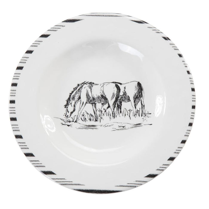 Ranch Life Melamine Salad Plate 4pc Set