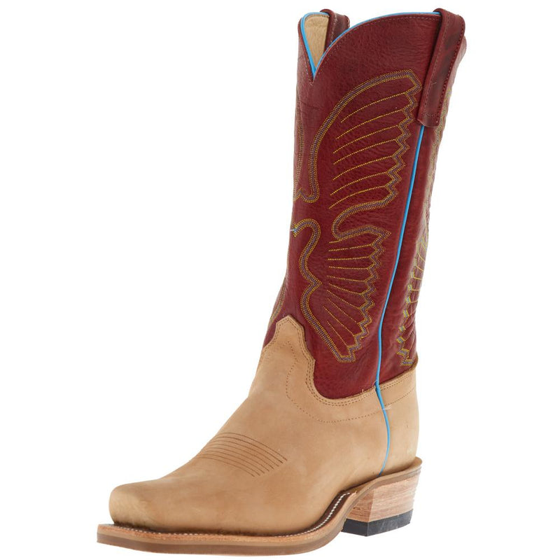Men's Ride Ready Beeswax Mesquite 13in. Red Navajo Bison Top Boot