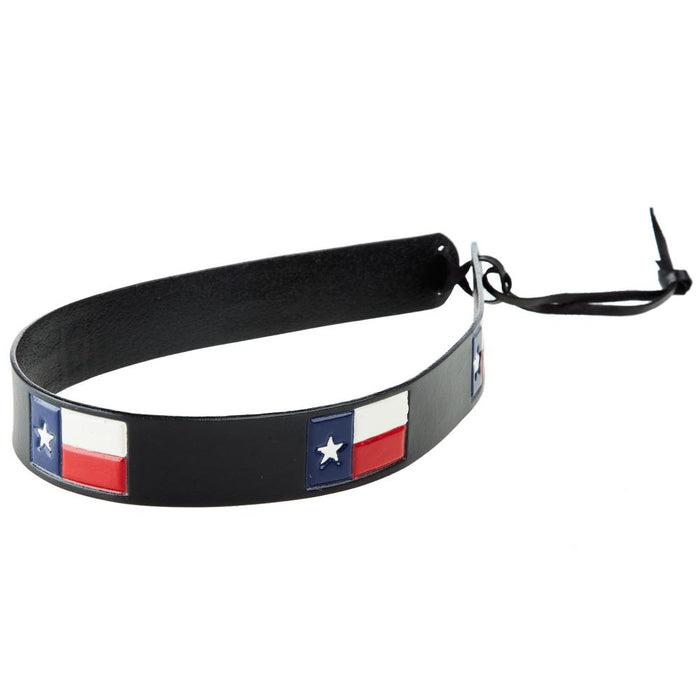 Leather Texas Flag Hat Band