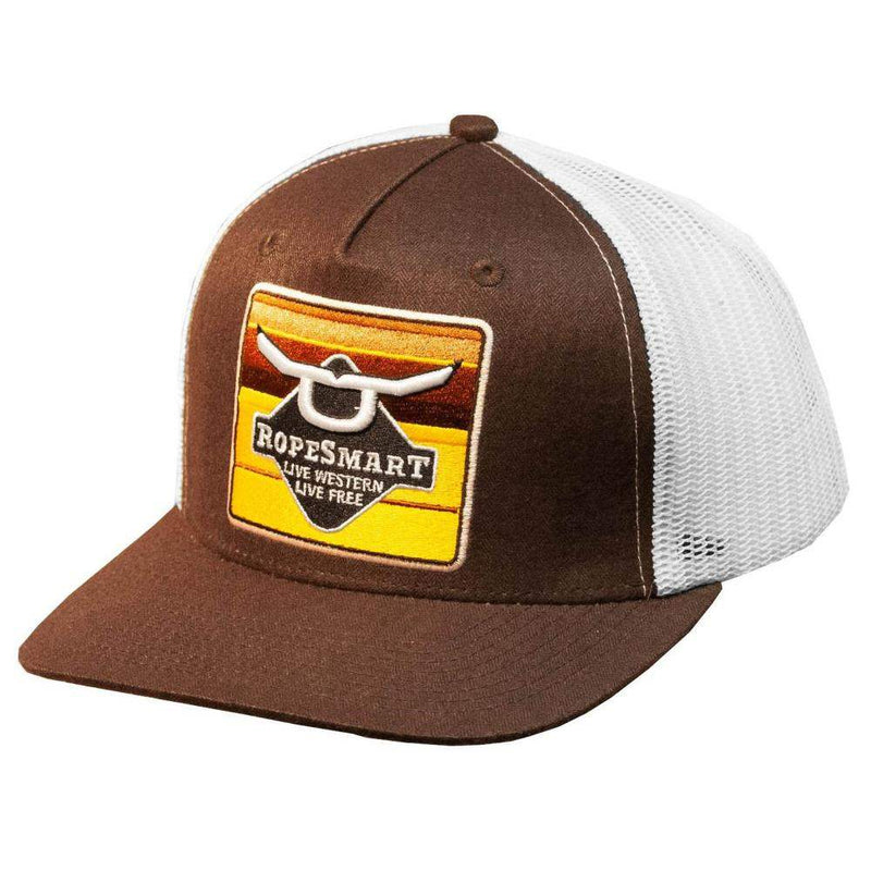 Ropesmart Brown Serape Diamond Patch Cap