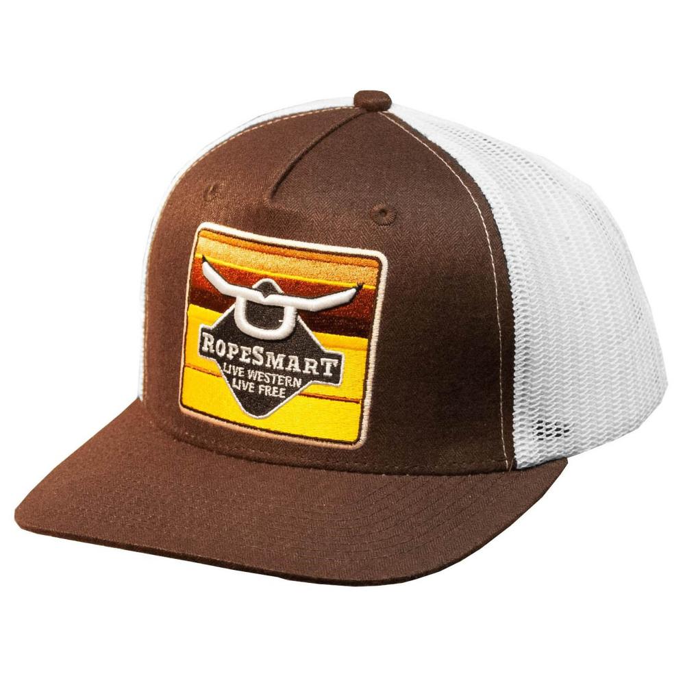 Ropesmart Brown Serape Diamond Patch Cap