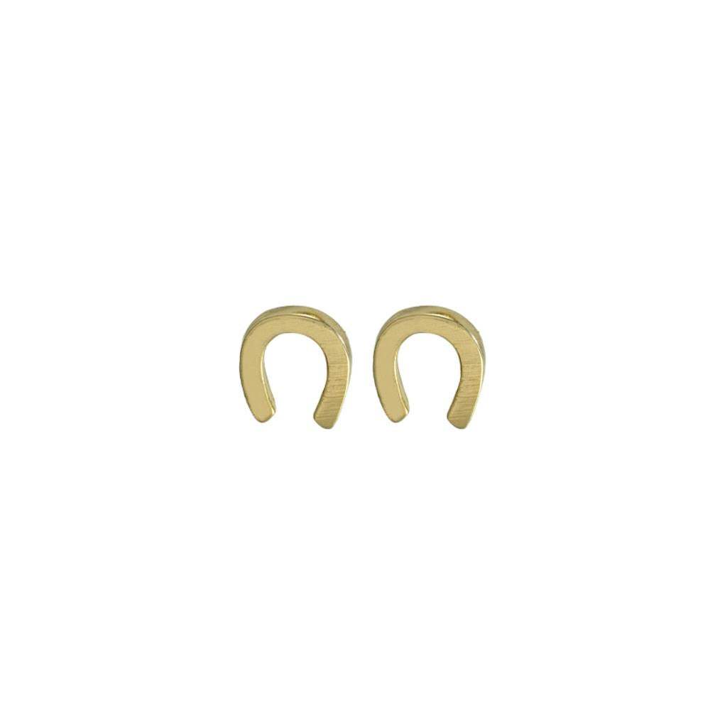 Cool And Interesting Gold Horseshoe Earrings — NRS