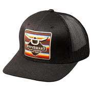 Black Serape with Solo Steer Patch Cap