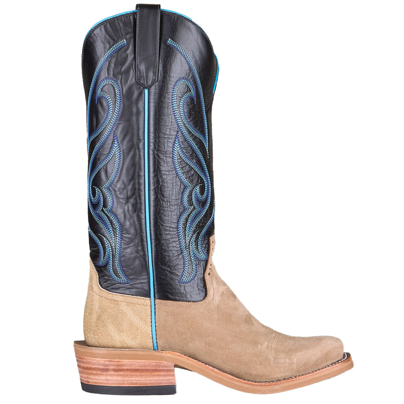 Rios Of Mercedes Men's Ride Ready Tan Crazyhorse Roughout Vamp 15in Black Glove Top