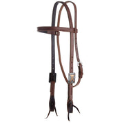 Weaver Leather Smarty Synergy 3/4 Inch Oiled Browband Headstall with Smarty Buckles