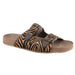 Women's Zebra Print Hair on Hide Sandal