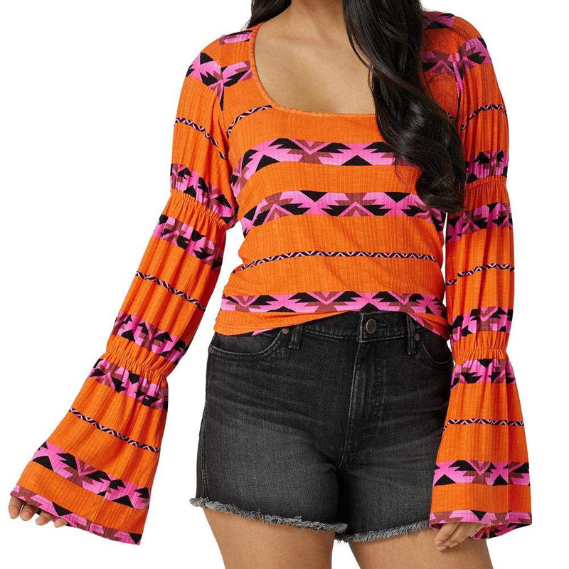 Wrangler Women's  Retro Square Neck Knit Top