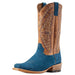 Men's Futurity Showman Navy Roughout Brown Top Cowboy Boot