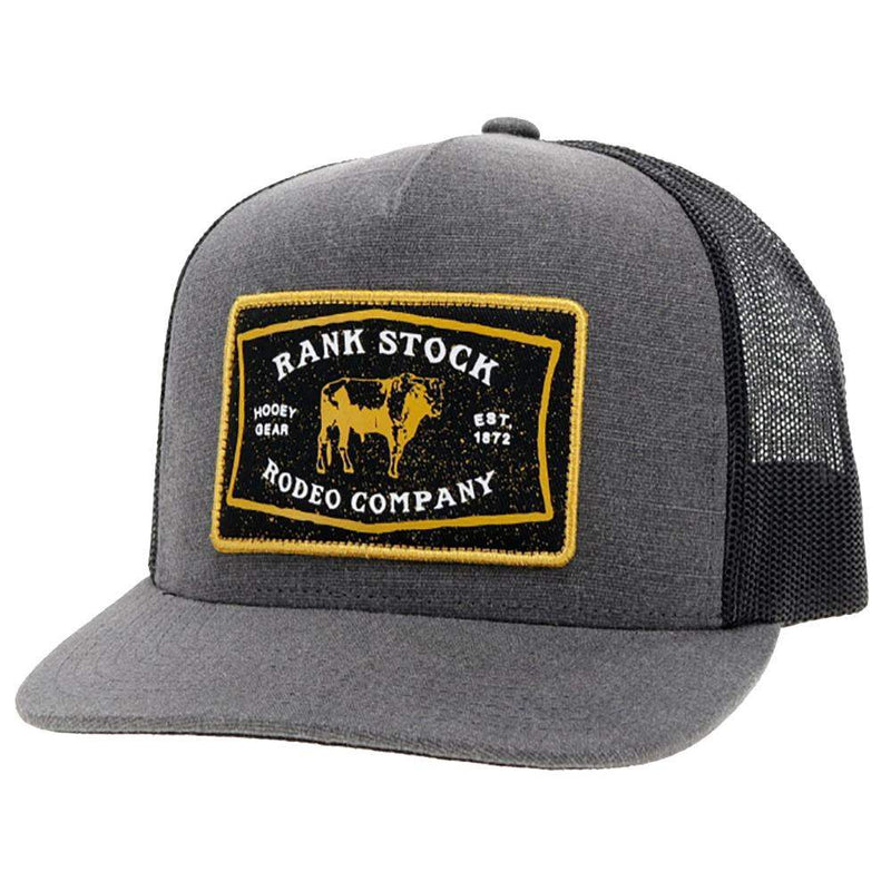 Hooey Charcoal Rank Stock Cap