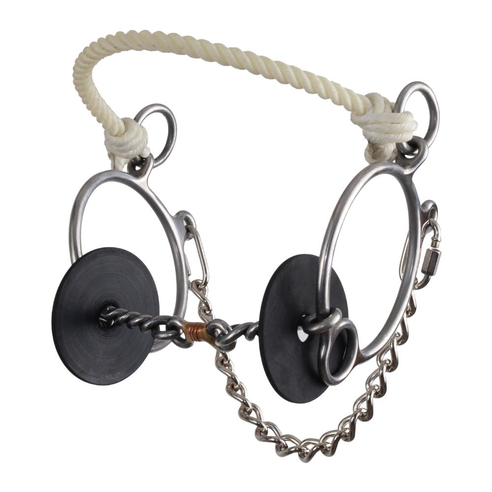 Reinsman Martha Josey O Ring Rope Nose Combo Gag Bit