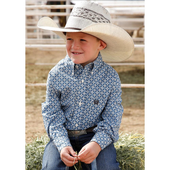 Boy's Button-Down Western Shirt