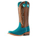 Womens Futurity Boon Ancient Turqouise Roughout Gilded Mocha Top Boot