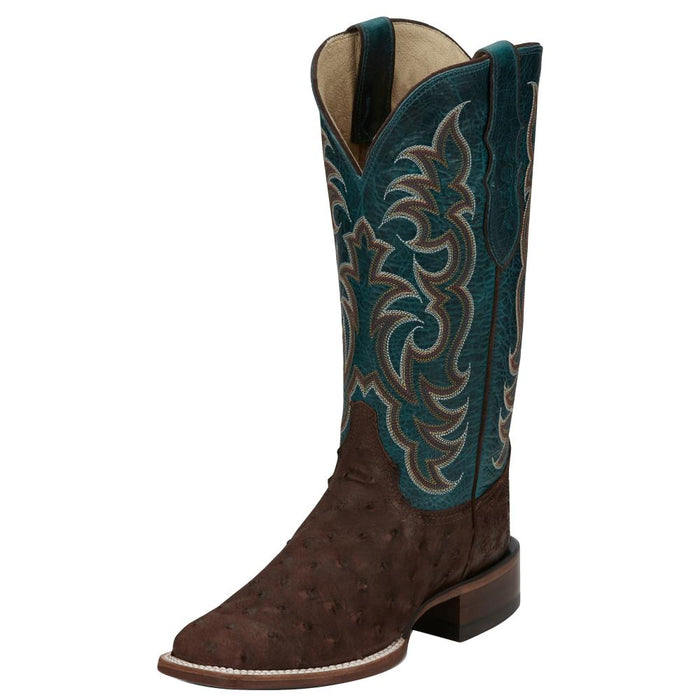 Women`s AQHA Cowgal Cigar Full Quill Ostrich 13 In Boot