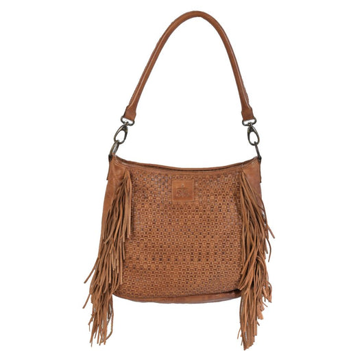 Leather and Hair on Cowhide Western Fringe Purse -  UK