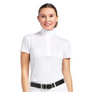 Women's Aptos White Short Sleeve English Show Shirt