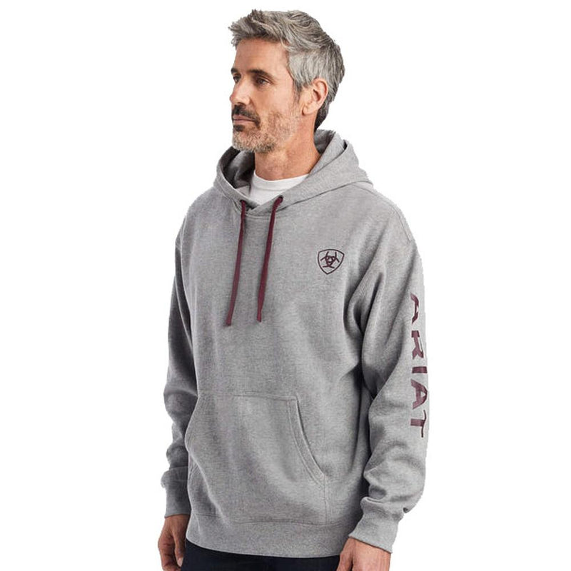Men's Logo Hoodie Heather Grey