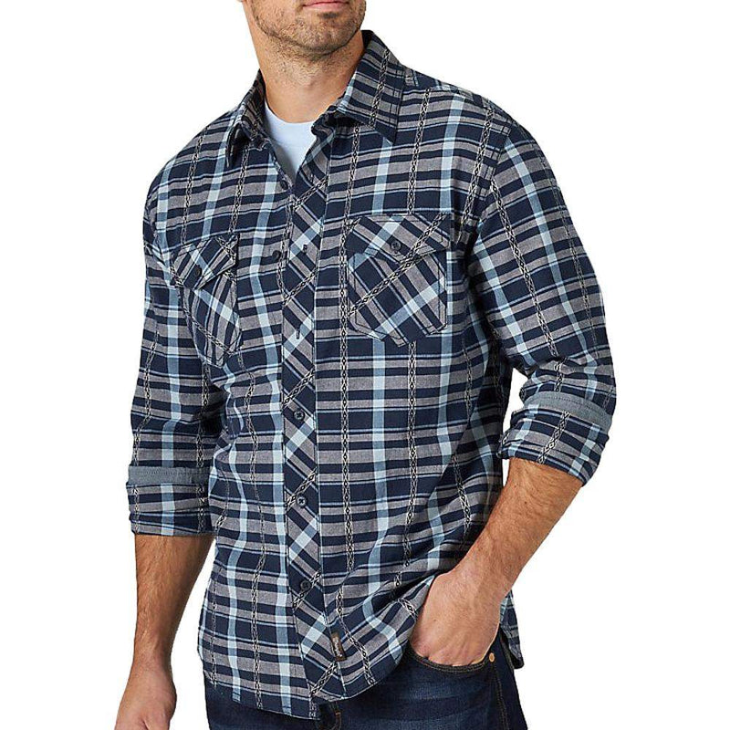 Wrangler Men's Retro Premium Long Sleeve Button Down