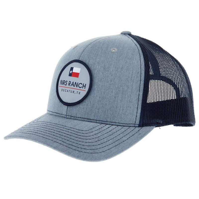 Grey and Navy Patch Cap