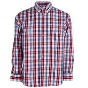 Wrangler Men's Red Plaid Button Down