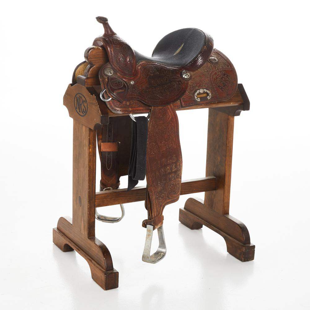 Used 14in Lazy L Coats Trophy Barrel Saddle