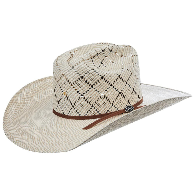 30X Two-Tone Patchwork 4 1/4 Inch Brim Precreased Cowboy Hat