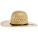 20X Wheat Criss Cross 4 1/4 Inch Brim Open Crown Straw Cowboy Hat