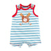 Mud Pie Striped Baseball Baby Romper