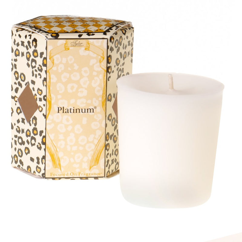 Tyler Candle Co Platinum Votive Candle