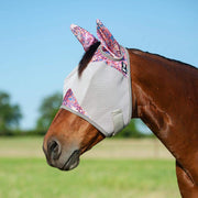 Crusader Patterned Horse Fly Mask with Ears