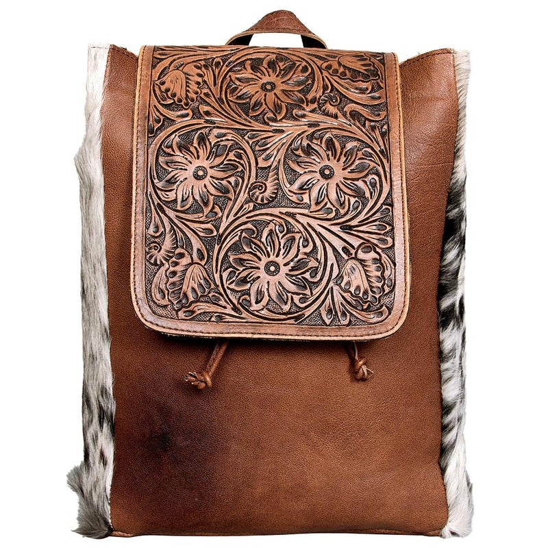 Tooled Cowhide Backpack